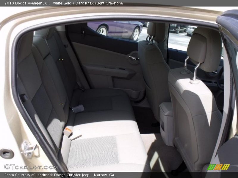 White Gold / Dark Khaki/Light Graystone 2010 Dodge Avenger SXT