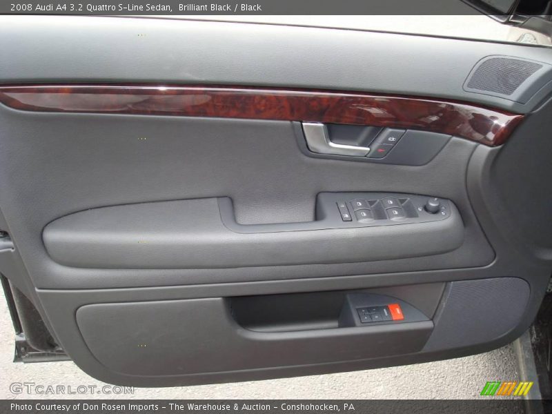 Brilliant Black / Black 2008 Audi A4 3.2 Quattro S-Line Sedan