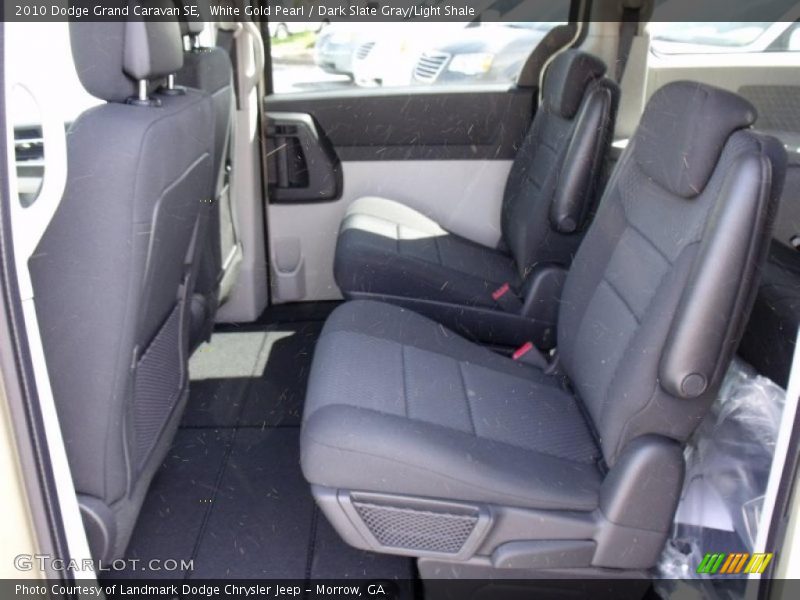 White Gold Pearl / Dark Slate Gray/Light Shale 2010 Dodge Grand Caravan SE