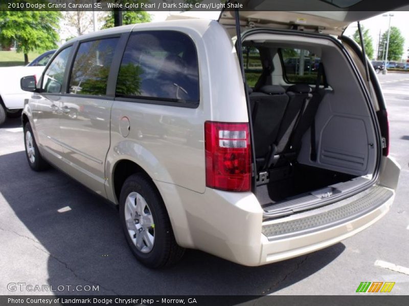 White Gold Pearl / Dark Slate Gray/Light Shale 2010 Dodge Grand Caravan SE