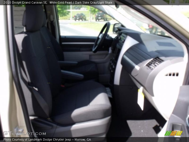 White Gold Pearl / Dark Slate Gray/Light Shale 2010 Dodge Grand Caravan SE