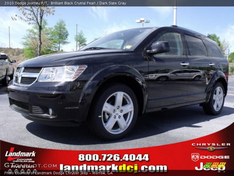 Brilliant Black Crystal Pearl / Dark Slate Gray 2010 Dodge Journey R/T
