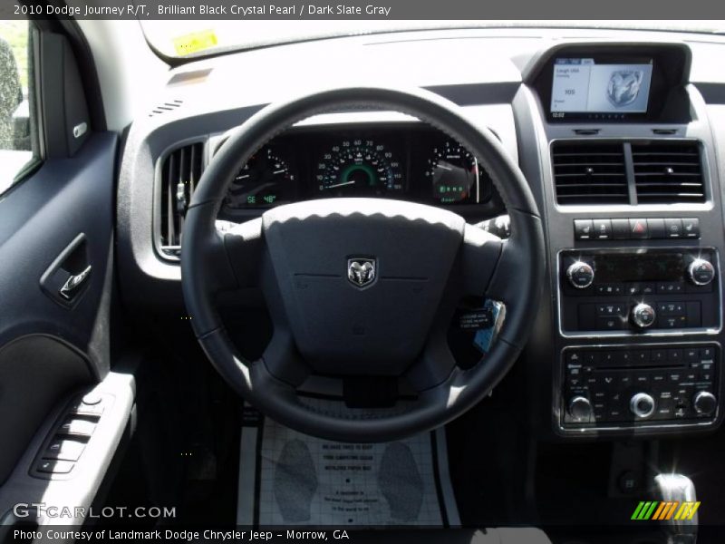 Brilliant Black Crystal Pearl / Dark Slate Gray 2010 Dodge Journey R/T