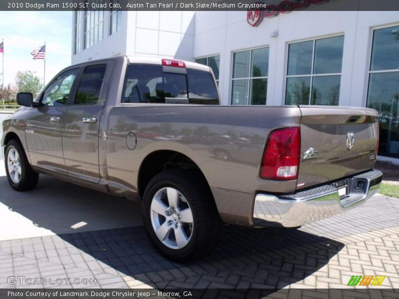 Austin Tan Pearl / Dark Slate/Medium Graystone 2010 Dodge Ram 1500 SLT Quad Cab