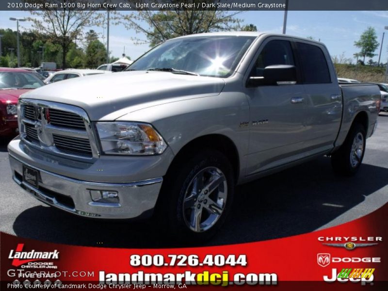 Light Graystone Pearl / Dark Slate/Medium Graystone 2010 Dodge Ram 1500 Big Horn Crew Cab