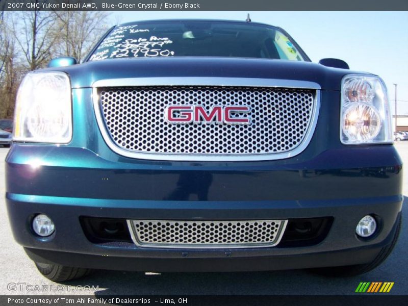 Blue-Green Crystal / Ebony Black 2007 GMC Yukon Denali AWD