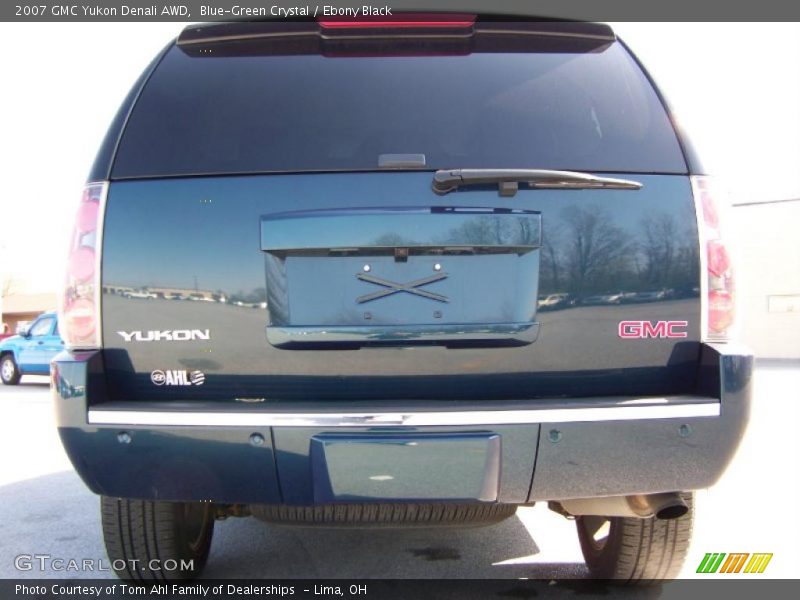 Blue-Green Crystal / Ebony Black 2007 GMC Yukon Denali AWD
