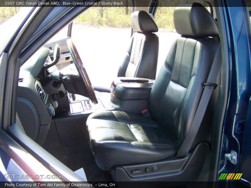 Blue-Green Crystal / Ebony Black 2007 GMC Yukon Denali AWD