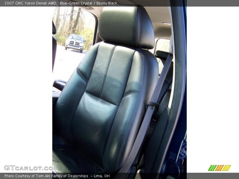 Blue-Green Crystal / Ebony Black 2007 GMC Yukon Denali AWD