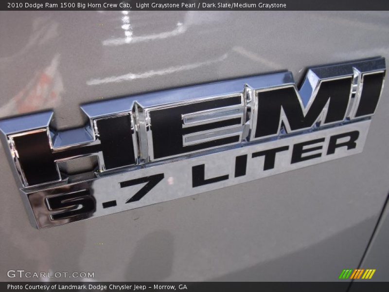 Light Graystone Pearl / Dark Slate/Medium Graystone 2010 Dodge Ram 1500 Big Horn Crew Cab