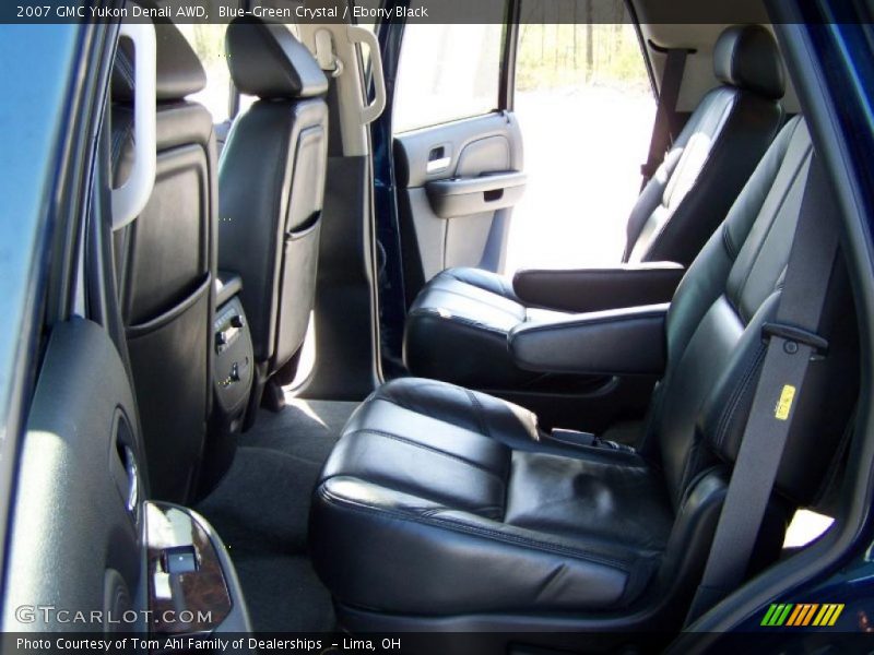 Blue-Green Crystal / Ebony Black 2007 GMC Yukon Denali AWD