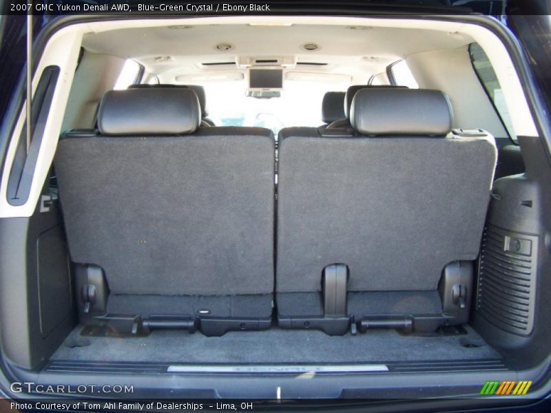 Blue-Green Crystal / Ebony Black 2007 GMC Yukon Denali AWD
