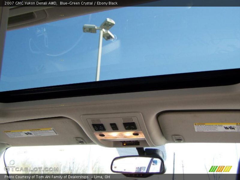 Blue-Green Crystal / Ebony Black 2007 GMC Yukon Denali AWD