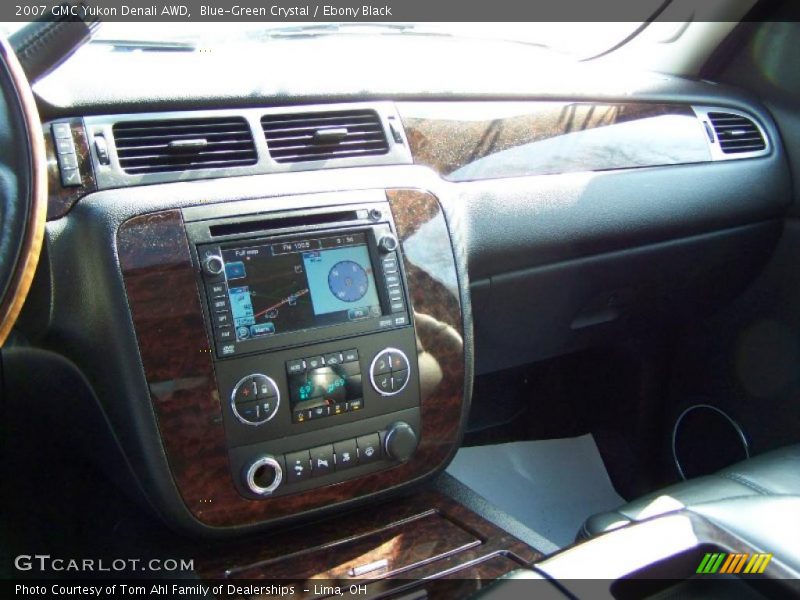 Blue-Green Crystal / Ebony Black 2007 GMC Yukon Denali AWD