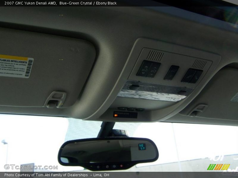 Blue-Green Crystal / Ebony Black 2007 GMC Yukon Denali AWD