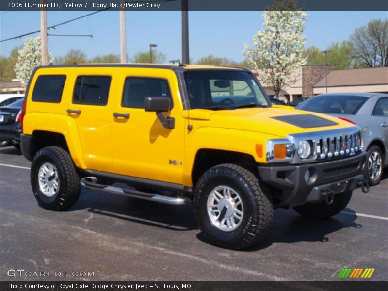 Yellow / Ebony Black/Pewter Gray 2006 Hummer H3