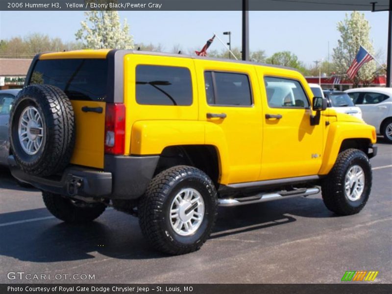 Yellow / Ebony Black/Pewter Gray 2006 Hummer H3