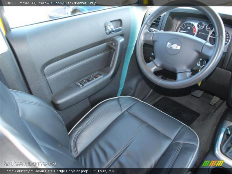 Yellow / Ebony Black/Pewter Gray 2006 Hummer H3