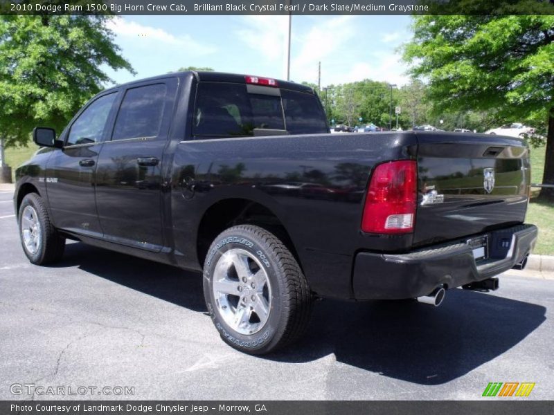 Brilliant Black Crystal Pearl / Dark Slate/Medium Graystone 2010 Dodge Ram 1500 Big Horn Crew Cab