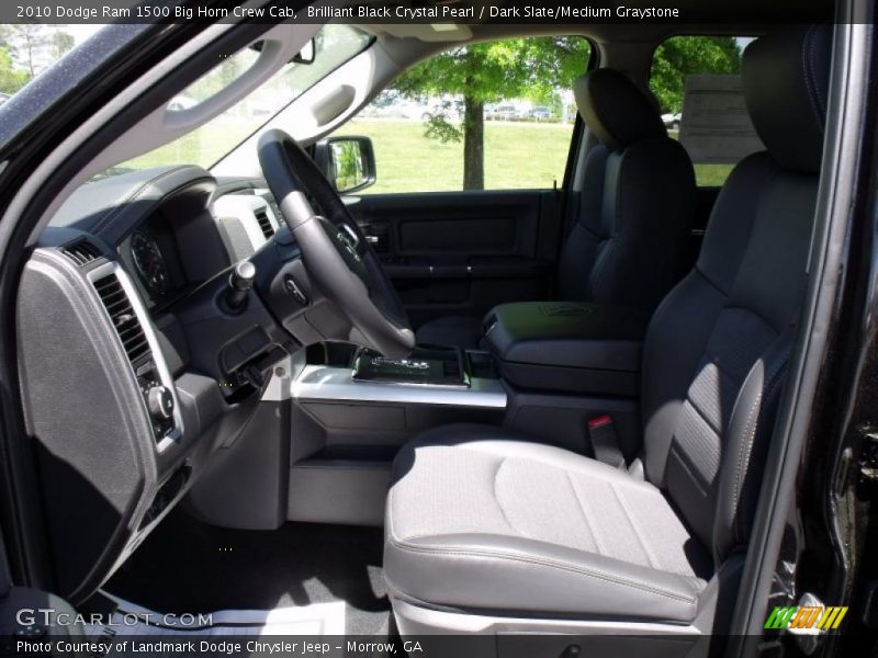 Brilliant Black Crystal Pearl / Dark Slate/Medium Graystone 2010 Dodge Ram 1500 Big Horn Crew Cab