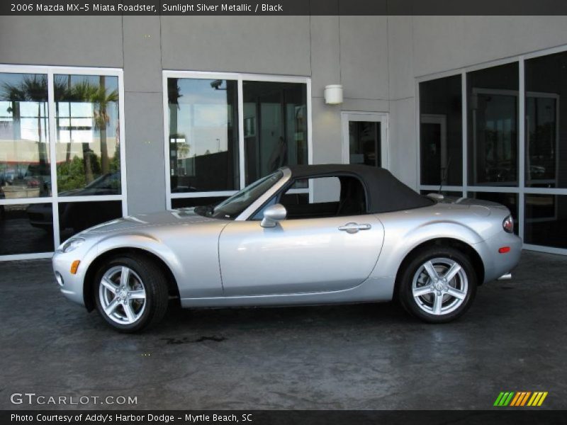Sunlight Silver Metallic / Black 2006 Mazda MX-5 Miata Roadster