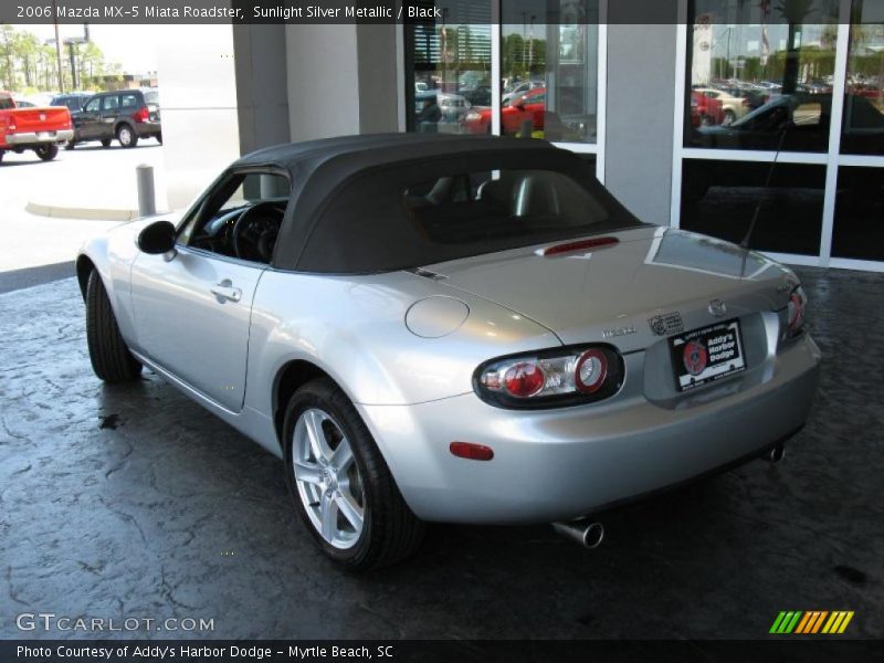 Sunlight Silver Metallic / Black 2006 Mazda MX-5 Miata Roadster