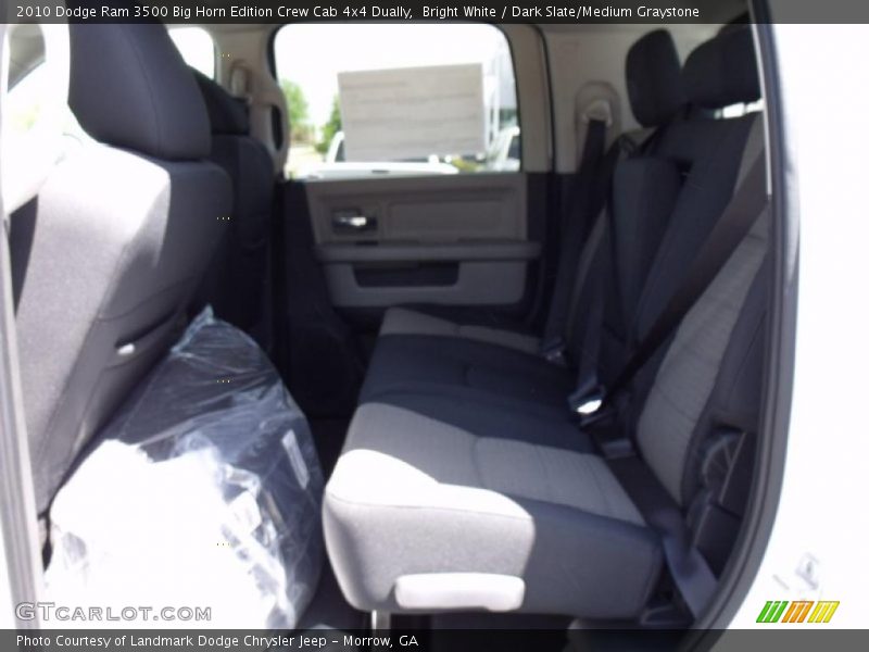 Bright White / Dark Slate/Medium Graystone 2010 Dodge Ram 3500 Big Horn Edition Crew Cab 4x4 Dually