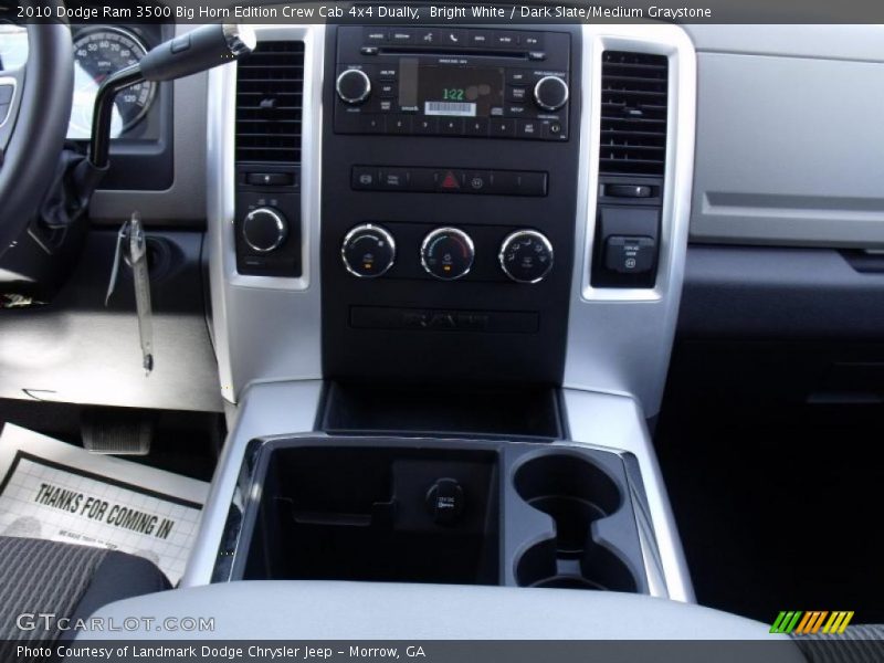 Bright White / Dark Slate/Medium Graystone 2010 Dodge Ram 3500 Big Horn Edition Crew Cab 4x4 Dually