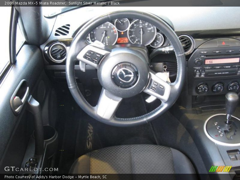 Sunlight Silver Metallic / Black 2006 Mazda MX-5 Miata Roadster