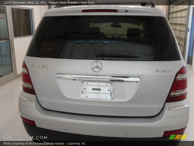 Iridium Silver Metallic / Ash Grey 2007 Mercedes-Benz GL 450