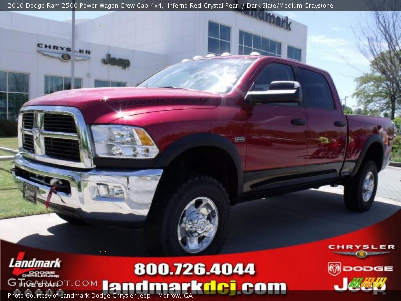 Inferno Red Crystal Pearl / Dark Slate/Medium Graystone 2010 Dodge Ram 2500 Power Wagon Crew Cab 4x4