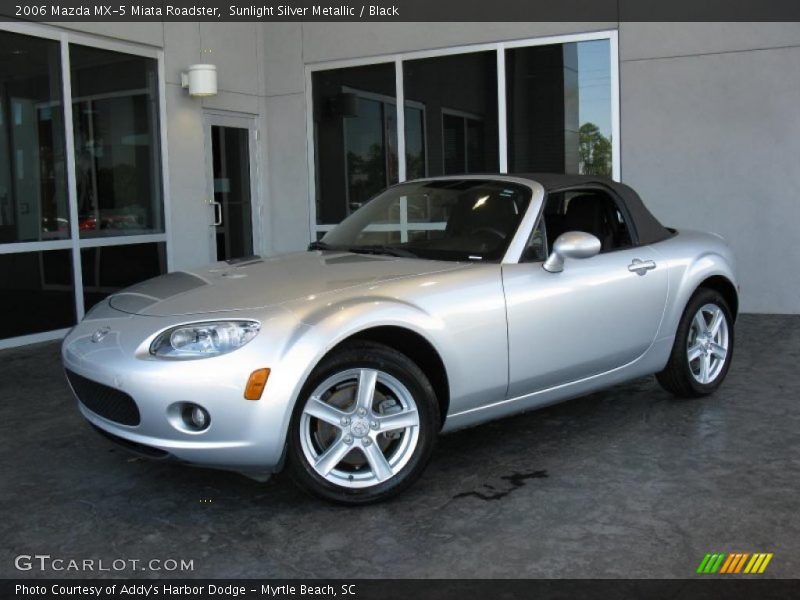 Sunlight Silver Metallic / Black 2006 Mazda MX-5 Miata Roadster