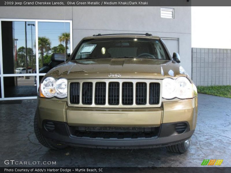 Olive Green Metallic / Medium Khaki/Dark Khaki 2009 Jeep Grand Cherokee Laredo
