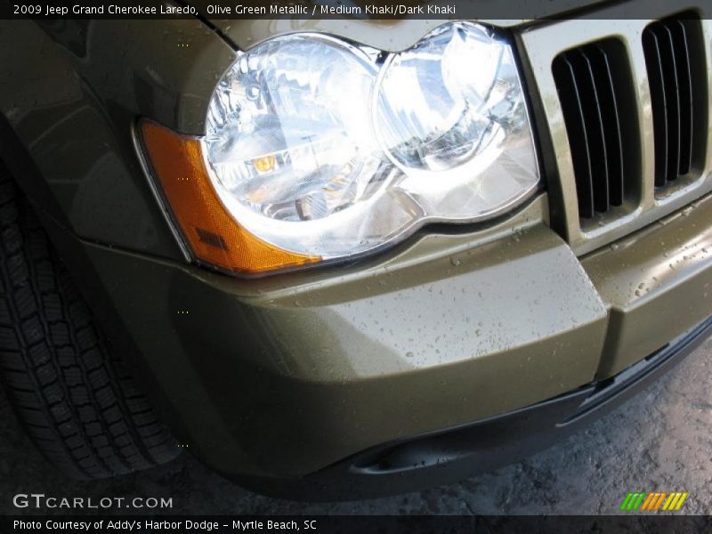 Olive Green Metallic / Medium Khaki/Dark Khaki 2009 Jeep Grand Cherokee Laredo
