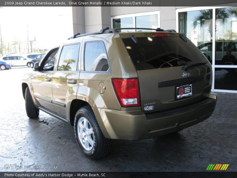 Olive Green Metallic / Medium Khaki/Dark Khaki 2009 Jeep Grand Cherokee Laredo