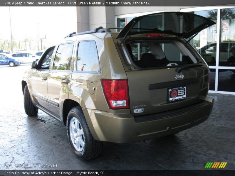 Olive Green Metallic / Medium Khaki/Dark Khaki 2009 Jeep Grand Cherokee Laredo