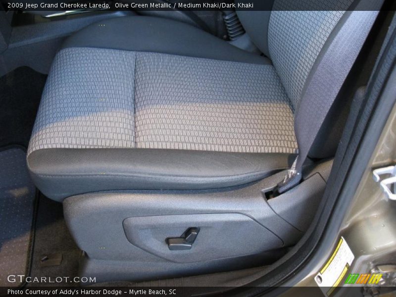 Olive Green Metallic / Medium Khaki/Dark Khaki 2009 Jeep Grand Cherokee Laredo