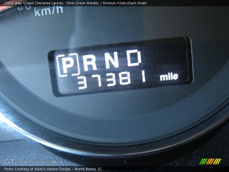 Olive Green Metallic / Medium Khaki/Dark Khaki 2009 Jeep Grand Cherokee Laredo