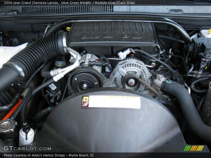 Olive Green Metallic / Medium Khaki/Dark Khaki 2009 Jeep Grand Cherokee Laredo