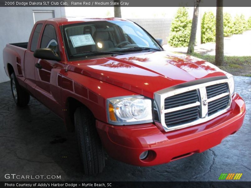 Flame Red / Medium Slate Gray 2006 Dodge Dakota SLT Club Cab