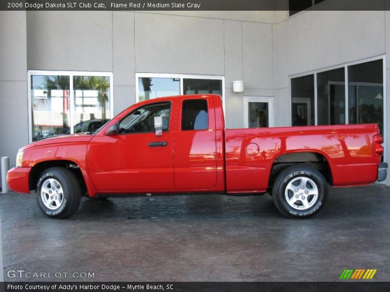 Flame Red / Medium Slate Gray 2006 Dodge Dakota SLT Club Cab