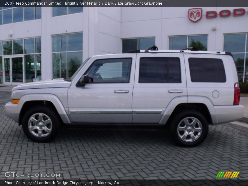 Bright Silver Metallic / Dark Slate Gray/Light Graystone 2007 Jeep Commander Limited