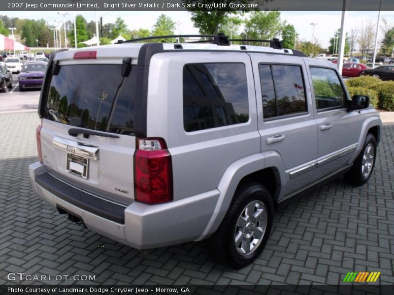 Bright Silver Metallic / Dark Slate Gray/Light Graystone 2007 Jeep Commander Limited