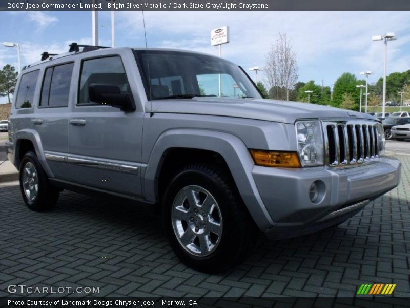 Bright Silver Metallic / Dark Slate Gray/Light Graystone 2007 Jeep Commander Limited