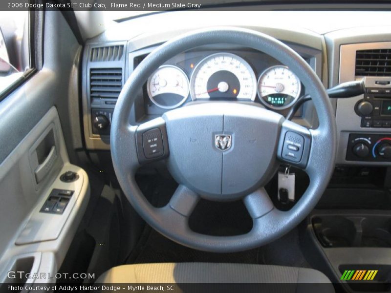 Flame Red / Medium Slate Gray 2006 Dodge Dakota SLT Club Cab