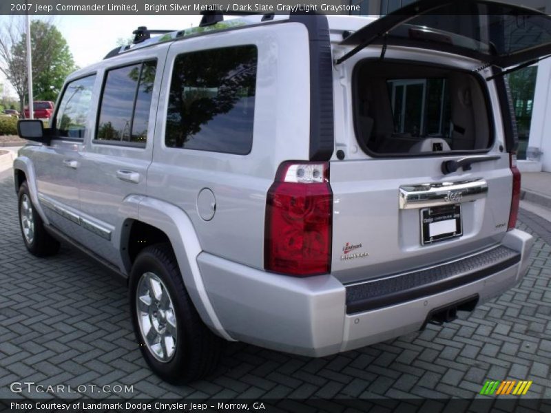 Bright Silver Metallic / Dark Slate Gray/Light Graystone 2007 Jeep Commander Limited
