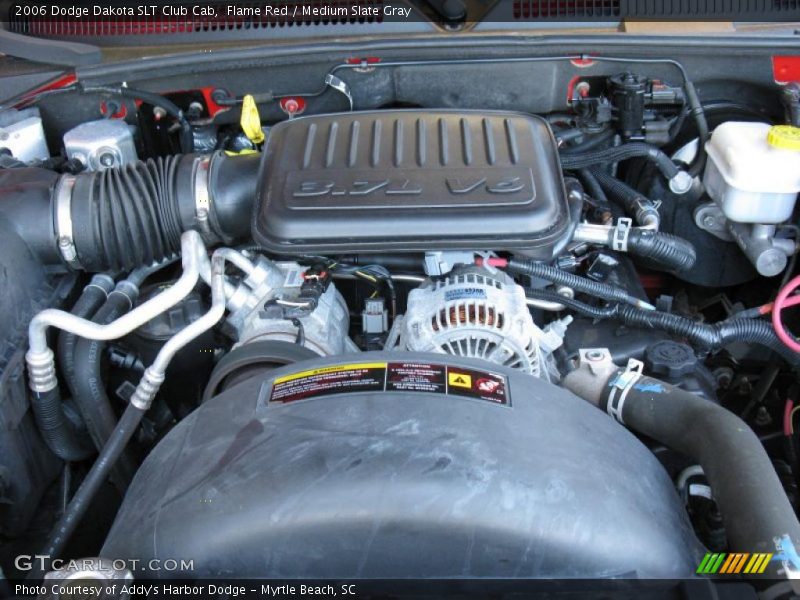 Flame Red / Medium Slate Gray 2006 Dodge Dakota SLT Club Cab