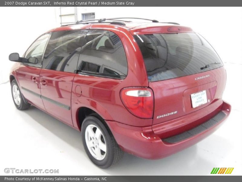 Inferno Red Crystal Pearl / Medium Slate Gray 2007 Dodge Caravan SXT