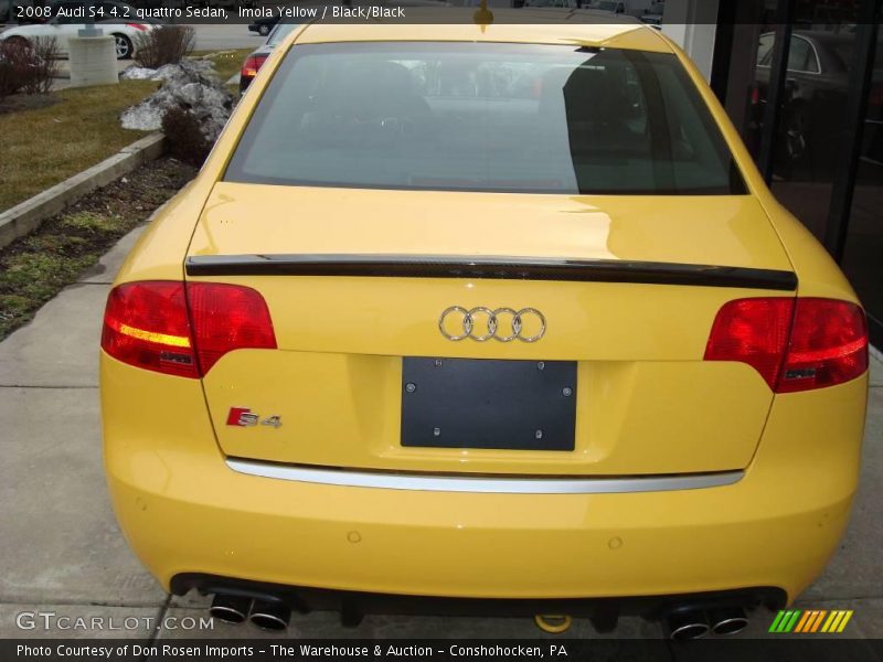 Imola Yellow / Black/Black 2008 Audi S4 4.2 quattro Sedan