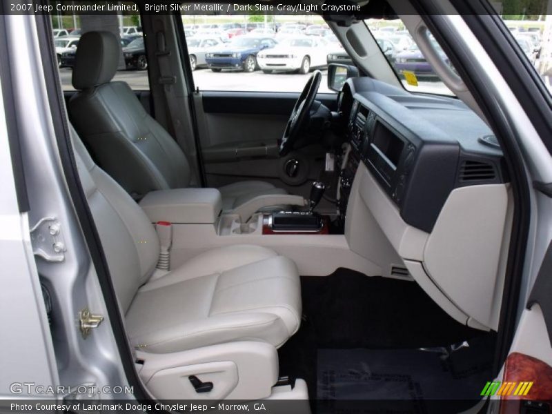 Bright Silver Metallic / Dark Slate Gray/Light Graystone 2007 Jeep Commander Limited